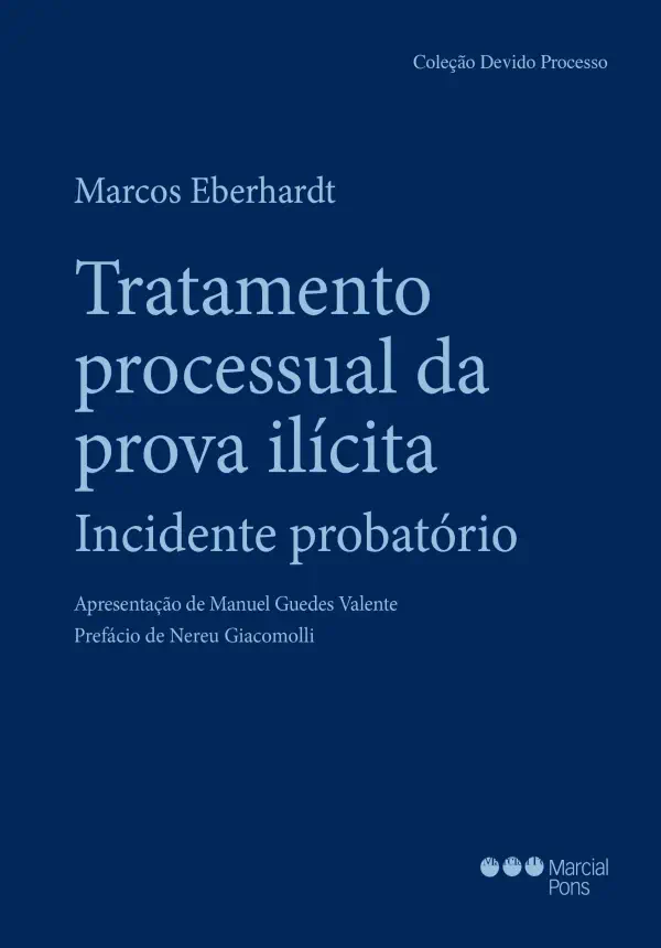 Capa do livro Tratamento processual da prova ilícita. Incidente probatório